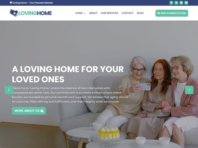 Assisted Living website design demo
