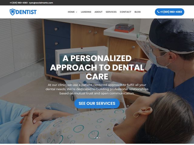 Dentist website design demo