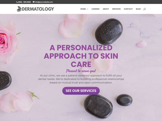Dermatologist website design demo
