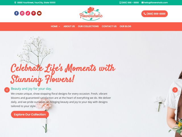 Florist website design demo