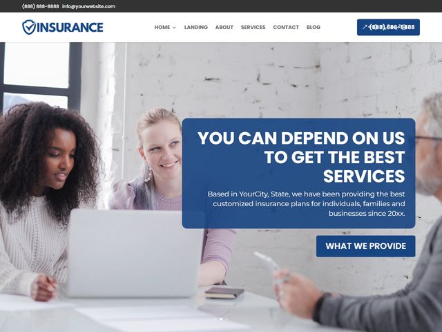 Insurance Agency website design demo