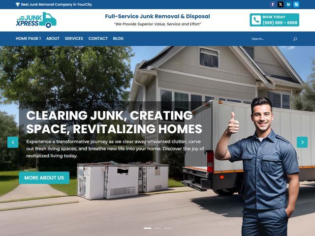 Junk Removal website design demo