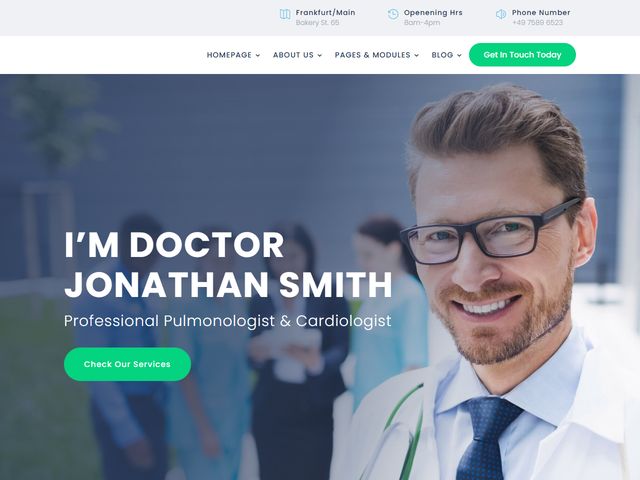 Medical Office website design demo