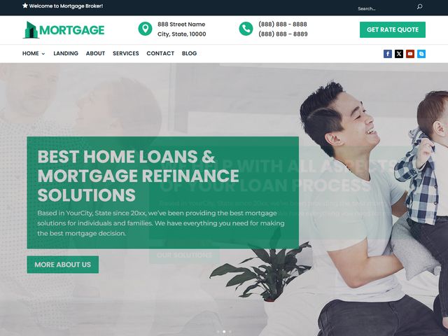 Mortgage Broker website design demo