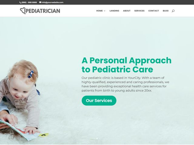 Pediatrician website design demo