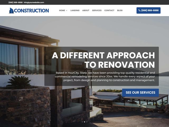 Remodeler website design demo